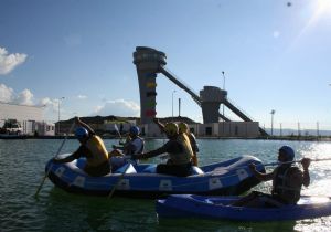 Sulama göleti kano alanı oldu